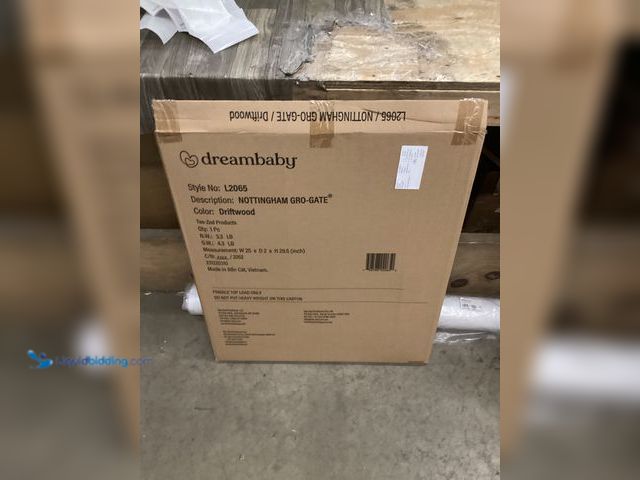 Lot 49-5411721 - Dreambaby 27.5-41" Nottingham Rustic Wooden Baby Gate for Stairs and Doorways - Two Mount Options: D...
