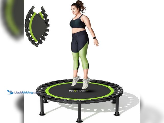 Lot 49-5437528 - Foldable Mini Trampoline, 40"/48" Rebounder Trampoline for Adults & Kids, 440lbs Capacity Indoor Fit...