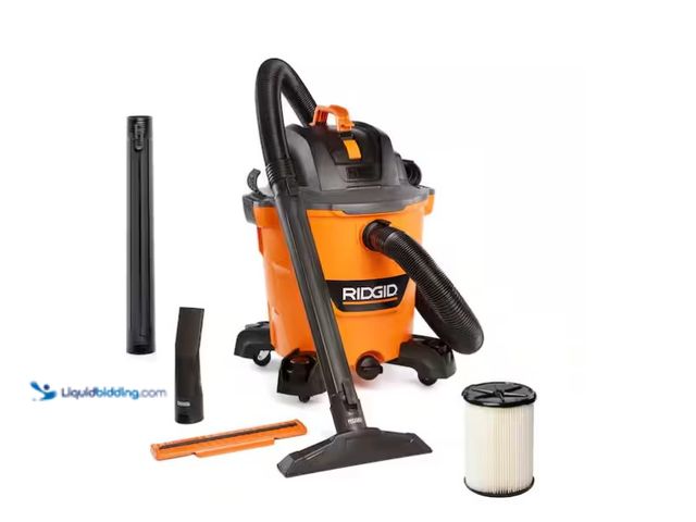 Lot 49-1571311 - RIDGID 12 Gal. 5.0 Peak HP NXT Shop Vacuum Wet Dry Vac with General Debris Filter, Locking Hose and ...