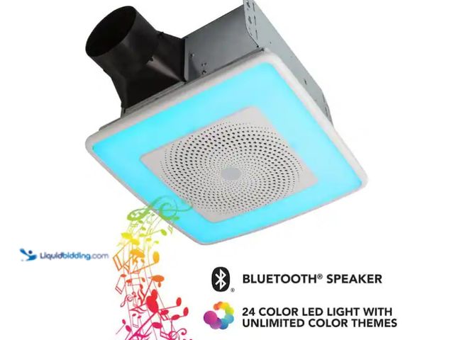 Lot 49-1571027 - Broan-NuTone Sensonic Series 110 CFM Ceiling Bathroom Exhaust Fan with Speaker and Bluetooth Wireles...