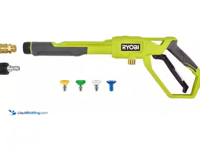 Lot 49-3637895 - RYOBI Pressure Washer Trigger Handle Kit with Quick-Connect Adaptors & Nozzles for Pressure Washers ...