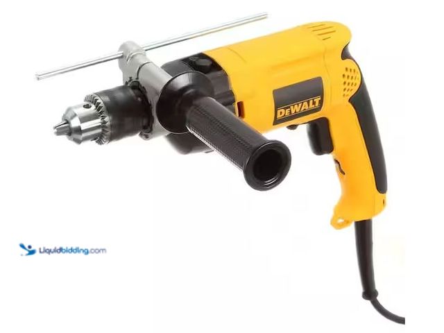 Lot 49-1576736 - DEWALT 7.8 Amp Corded 1/2 in. Variable Speed Reversible Hammer Drill Model # DW511, Unused, Has Atta...