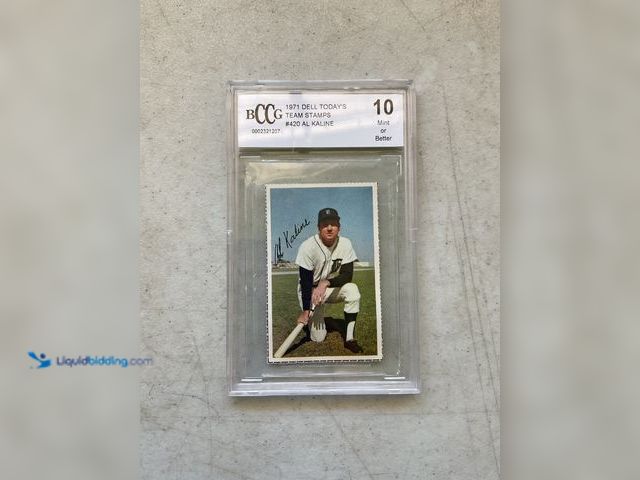 Lot 49-1977106 - Other WOW GRADED CARD! 1971 DELL TODAY’S TEAM STAMPS #420 AL KALINE BCCG GRADED 10 MINT #COINS0723