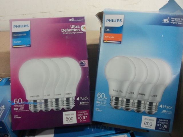 Lot 49-3615820 - Lot of (20) Boxes Assorted LED Light Bulbs - Unused   Ref#PA0723