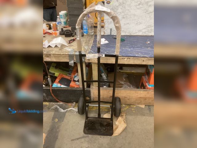 Lot 49-3539631 - Black Mini Dolly Hand Truck Item is used with scuffs, dirty