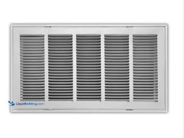 Lot 49-2004141 - Everbilt 24 in. x 12 in. Steel Return Air Filter Grille in White, Model # E190RF24X12, Unused.  Ref#...