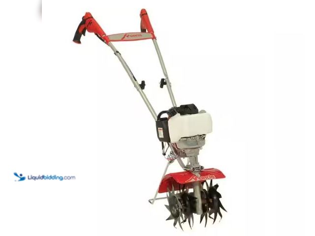 Lot 49-1550271 - Mantis 9 in. 4-Cycle Tiller with Kickstand, Model # 7940, Slightly used, Has compression.   Ref#HDSR...