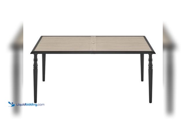 Lot 49-5415245 - Hampton Bay Glenridge Falls Metal Rectangular Outdoor Dining Table. Model # FRS80433DR-ST. Unused. T...