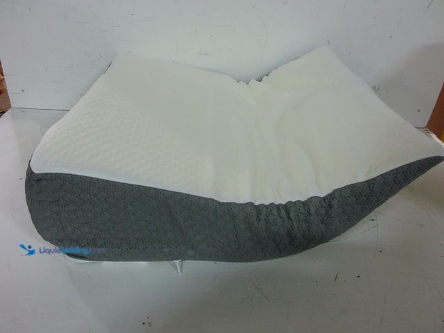 Lot 49-3482654 - 24in x 24in x 7.5in Dark Grey Memory Foam Wedge Pillow With Removable Cover, Unused  Ref#CRS0114