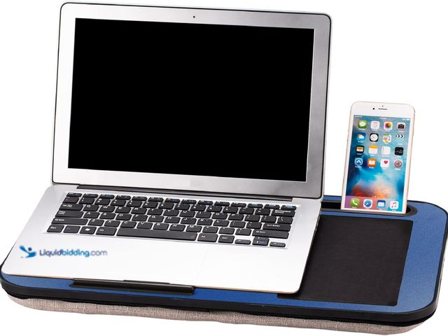 Lot 49-5416081 - THE DUO Modern Media Desk 100 - Lap Desk with Memory Foam Pillow - Portable Laptop Desk with Phone H...