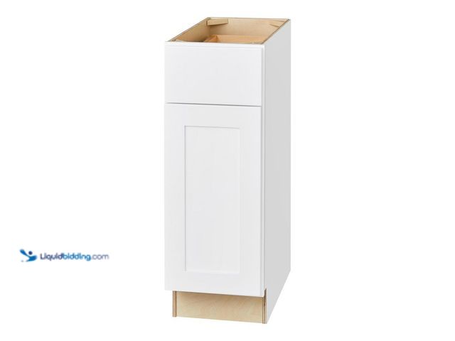 Lot 49-5453669 - Hampton Bay Avondale 12 in. W x 24 in. D x 34.5 in. H Ready to Assemble Plywood Shaker Base Kitchen ...