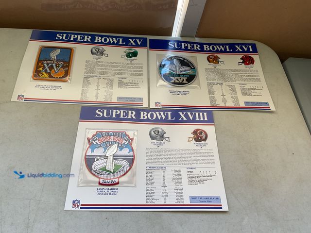 Lot 49-1977821 - Other LOT OF 3 NEW COLLECTIBLE SUPER-BOWL PATCHES INCLUDING SUPER BOWL XV, SUPER BOWL XVI AND SUPER ...