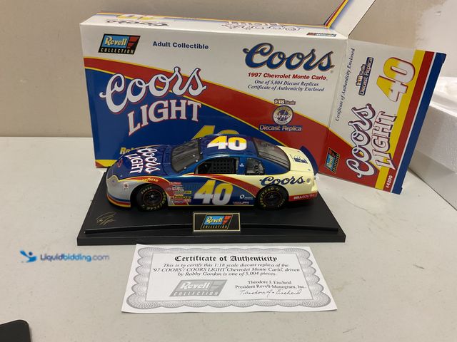 Lot 49-1977862 - Other REVELL COLLECTION 1/18 SCALE DIECAST REPLICA 97 COORS/COORS LIGHT CHEVROLET MONTE CARLO DRIVEN...