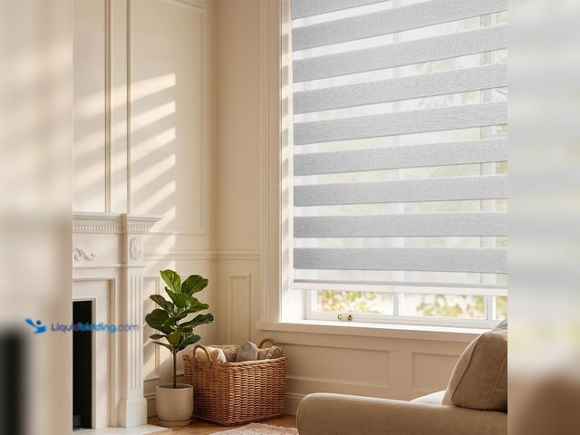 Lot 49-5543561 - HESTIA Cordless Light Filtering Zebra Blinds, White, 20" W x 54" H | Adjustable Privacy & Light Cont...