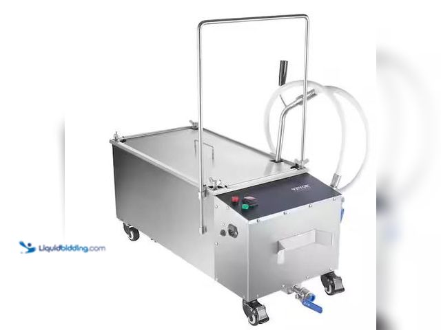 Lot 49-5486206 - VEVOR
Mobile Fryer Filter 55L ( 48 qt ) Oil Tank Capacity Oil Filtration System with 10 L/min Oil F...