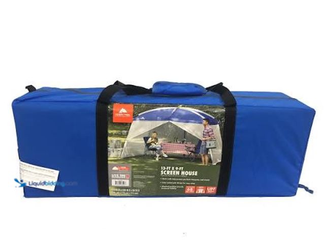 Lot 49-5542790 - Ozark Trail Screen House Tent, Blue, 13 ft x 9 ft x 84 in Unused
