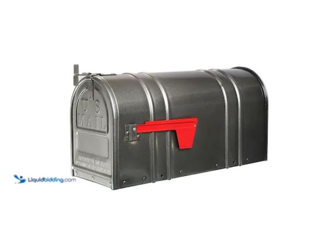 Lot 49-3614828 - Postal PRO Carlton Post Mount Mailbox Pewter, Model # PP150SPW. Unused.