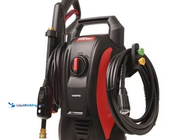 Lot 49-5538928 - Hyper Tough 1600 Psi at 1.2 GPM 120 V 60HZ 13A Electric Powered Cold Water Pressure Washer. Used wit...