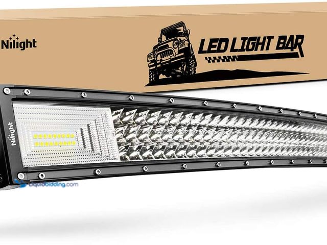 Lot 49-5408639 - Nilight LED Light Bar,Curved Triple Row Flood Spot Combo Beam Off Road Driving Lights for Boat, Truc...