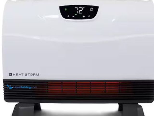 Lot 49-1517300 - Heat Storm Pheonix Floor to wall unit 1500-Watt Infrared quartz Portable Heater With Built in thermo...