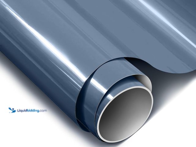 Lot 49-5463459 - ColorFusion PPF by VViViD, Gloss China Blue Dry Apply PPF Vinyl Car Wrap Roll 20ft x 5ft. Item is Us...