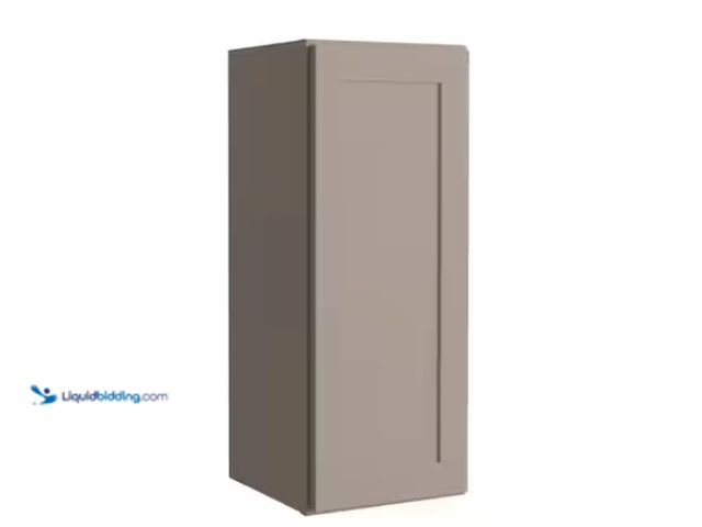 Lot 49-1578186 - Hampton Bay Courtland 12 in. W x 12 in. D x 30 in. H Assembled Shaker Wall Kitchen Cabinet in Sterli...