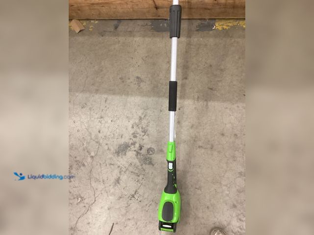 Lot 49-5452095 - Greenworks 40V 20" Cordless Pole Hedge Trimmer, 2.0Ah Battery and Charger Included. ASIN:B01ID88JTO ...