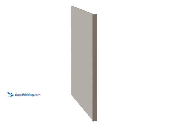 Lot 49-5487124 - Hampton Bay
Shaker 24 in. W x 1.5 in. D x 34.5 in. H Dishwasher End Panel in Dove Gray Unused