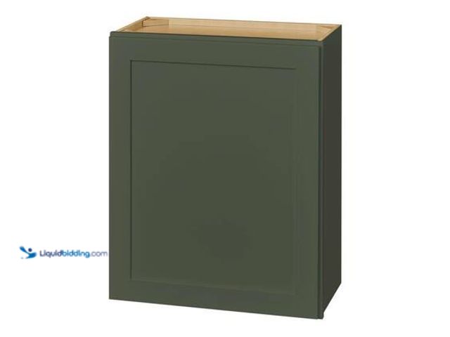 Lot 49-5549718 - Hampton Bay Avondale 24 in. W x 12 in. D x 30 in. H Ready to Assemble Plywood Shaker Wall Kitchen Ca...