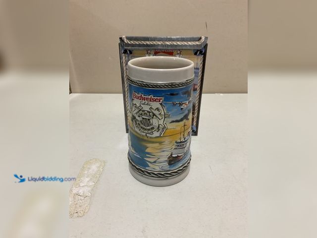 Lot 49-1977880 - Other 1996 ANHEUSER-BUSCH BUDWEISER MILITARY SERIES COAST GUARD BEER STEIN MUG NEW IN BOX #COINS0723