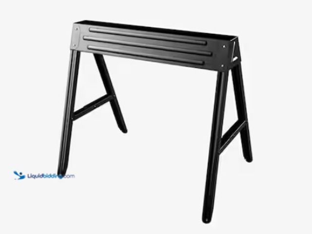 Lot 49-1546847 - Husky 28.4 in. H Steel Folding Sawhorse, 750 lb. weight capacity, Model # SH106C, Unused.  Ref#SB102...