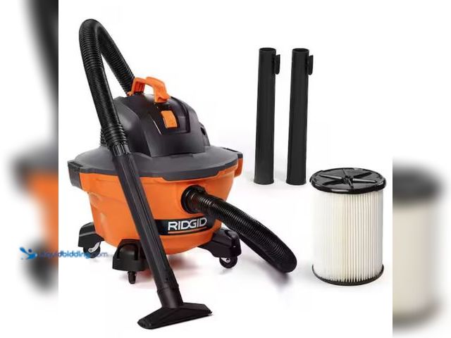 Lot 49-2005975 - RIDGID 6 Gal. 3.5 Peak HP NXT Shop Vacuum Wet Dry Vac with General Debris Filter, Locking Hose and A...