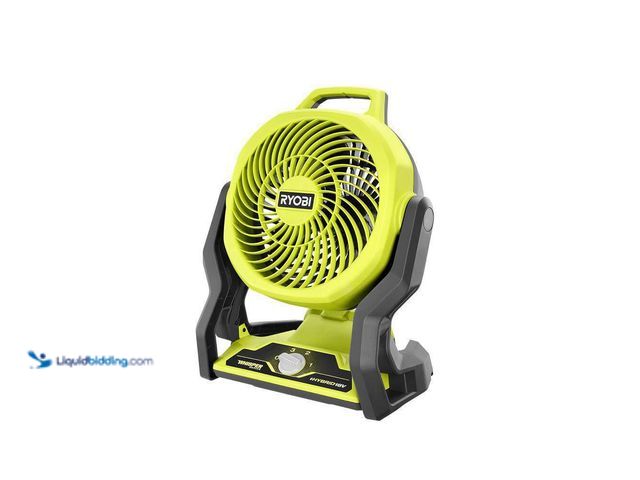 Lot 49-5552659 - RYOBI
ONE+ 18V Cordless Hybrid WHISPER SERIES 7-1/2 in. Fan (Tool Only). Model # PCL811B. Unused an...