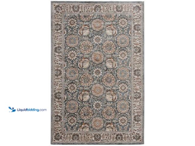 Lot 49-3616616 - Reynell Light Blue 6 ft. x 9 ft. ft. Floral Traditional Area Rug by Home Decorators Collection - Unu...