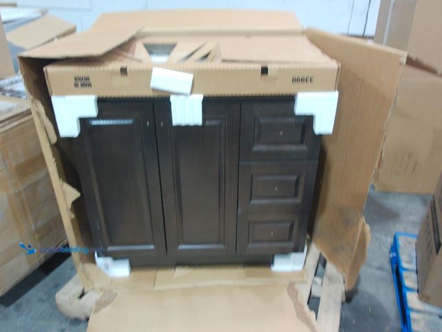 Lot 49-2004291 - Glacier Bay, black bathroom counter, model #1002920986, slightly used.   Ref#SB0724