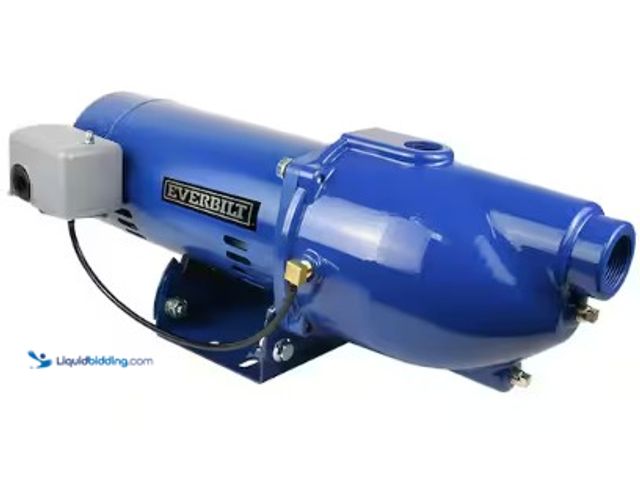 Lot 49-2022997 - Everbilt 1/2 HP Cast Iron Shallow Well Jet Pump, Model # HDSWJ5, MSRP $489, Slightly used, Scuffs & ...