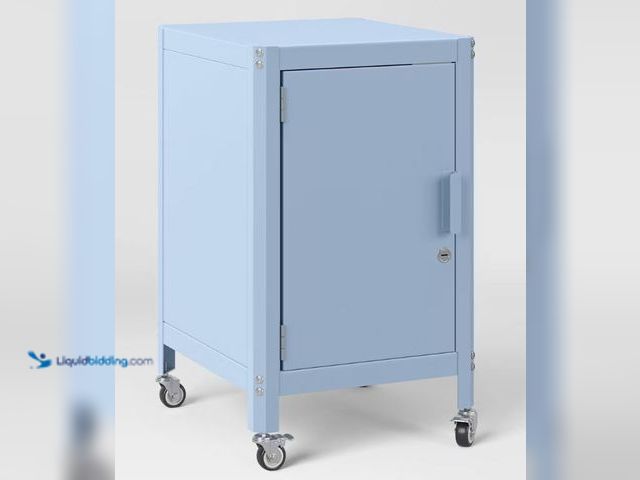 Lot 49-5452670 - Metal Rolling Locker Storage Cabinet with Lock- Room Essentials. Item is unused.