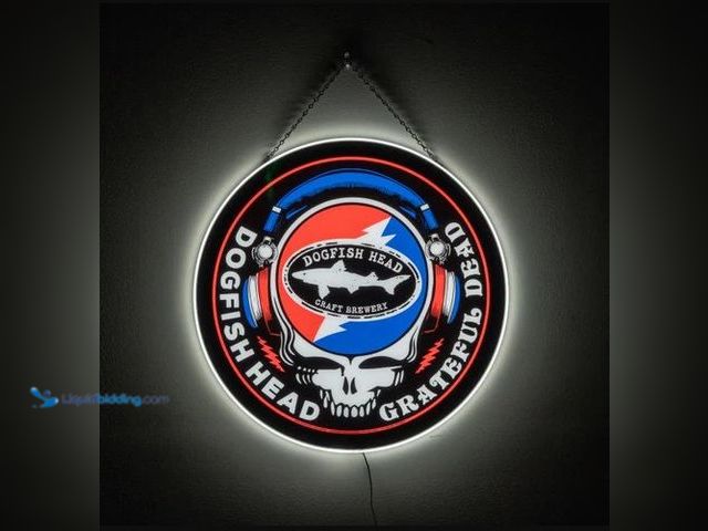 Lot 49-3563609 - Dogfish Head x Grateful Dead LED Sign (opened to view) New