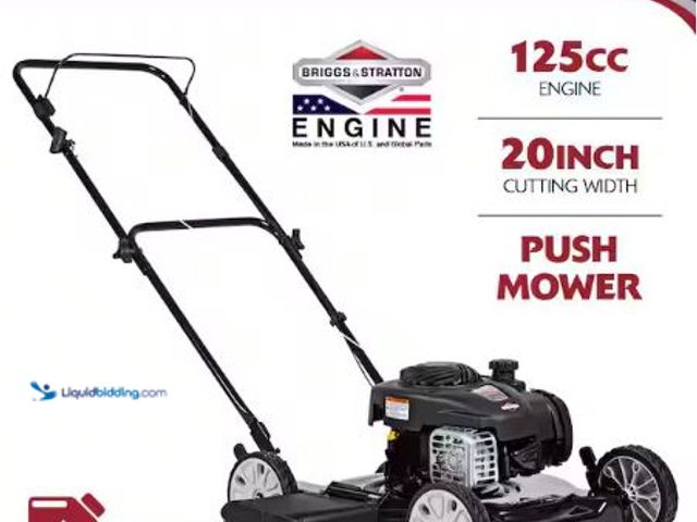 Lot 49-1625318 - Murray 20 in. 125 cc Briggs & Stratton Walk Behind Gas Push Lawn Mower with 4 Wheel Height Adjustmen...