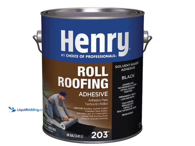 Lot 49-1622825 - Lot of (2) Henry 203 Roll Roofing Adhesive 0.90 gal., Model # HE203142, Unused.    REF#PA0710