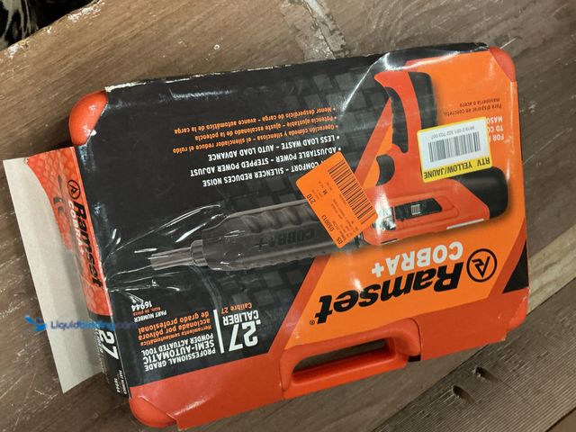 Lot 49-5449507 - Ramset
Cobra Plus 0.27 Caliber Semi-Automatic Powder Actuated Tool (PAT) with Silencer (attachments...