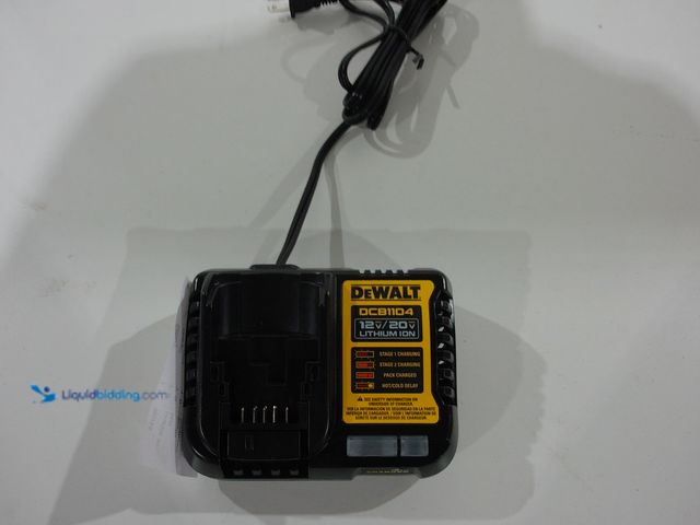 Lot 49-2000806 - DeWalt 12v / 20v lithium ion. Model #DCB1104, unused, powers on.   Ref#hd0629