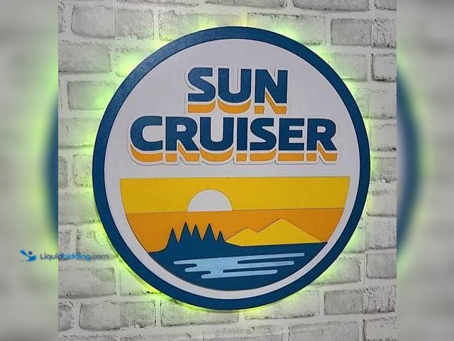 Lot 49-5541918 - sun Cruiser Ice Tea Vodka 3D LED Lighted Sign. Item # SCT101. New/Factory sealed.