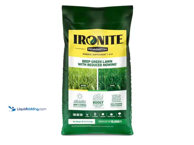 Lot 49-2000227 - Ironite 30 lb. 10,000 sq. ft. Dry Lawn and Garden Fertilizer 1-0-0, Model # 100544884, Unused.   Ref...