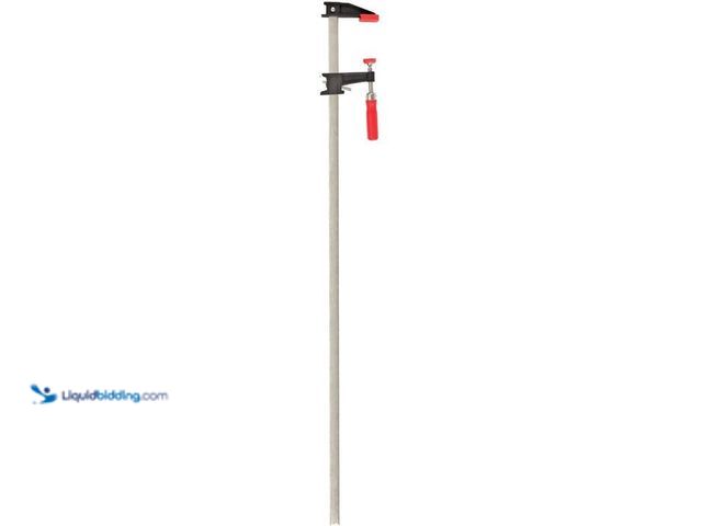 Lot 49-5543913 - BESSEY Clutch Style 34 in. Capacity Bar Clamp with Wood Handle and 2-1/2 in. Throat Depth, Model # G...