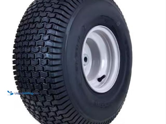 Lot 49-1625551 - Hi-Run 20 x 8.00-8 2Ply SU12 Mower Tire on 8 in. x 7 in. Greyish White Solid Wheel with Zerk, Metal ...