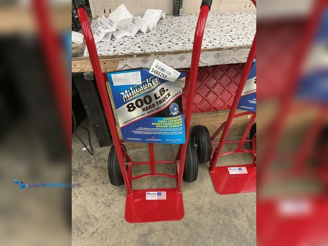 Lot 49-5485259 - Milwaukee 800-lb Capacity 2 -Wheel Red Steel Standard hand truck. Model #70121. New