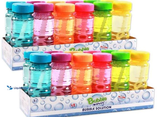Lot 49-1513875 - (lot of 2) Big Bubble Bottle 24 Pack - 4oz Blow Bubbles Solution Novelty Summer Toy - Activity Party...