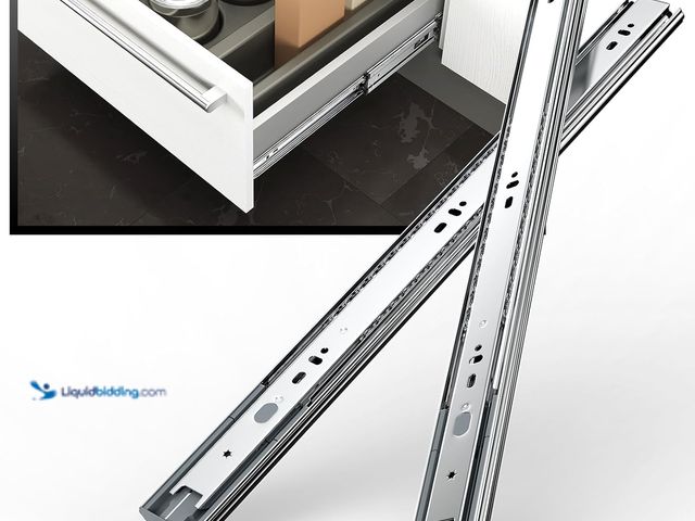 Lot 49-5408689 - 10 Pairs goldenwarm 20 Inch Soft Close Drawer Slides Full Extension Cabinet Drawer Slides Ball Beari...