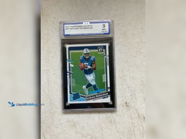 Lot 49-1830456 - COLLECTIBLE WOW GRADED CARD! 2023 DONRUSS OPTIC #247 ANTHONY RICHARDSON RATED ROOKIE ISA 9 MINT AMAZ...